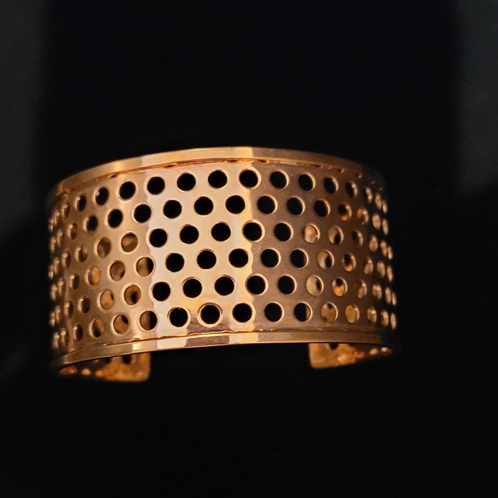 Vita Fede 24k Gold plated Cuff Bracelet New